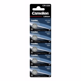 CR1220 Camelion 3V Lithiumbatterier 5-pakke