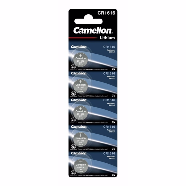 CR1616 Camelion 3V Lithiumbatterier 5-pakke