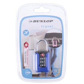 Dunlop Lock TSA Combination 30x66x13mm Blå
