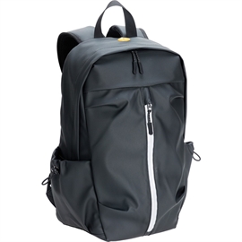 Ryggsekk 20 liter med frontlomme og sidelommer, svart