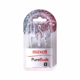 Maxell Pure Buds-hodetelefoner i hvitt med mikrofon