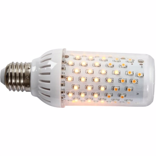 Brannlampe 64 LED Hvit E27 300 Lumen Klart glass