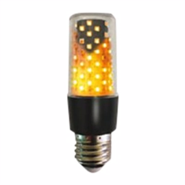 Brannlampe 96 LED Sort E27 465 Lumen Klart glass