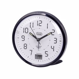 Vekkerklokke Sweep Movement Black (11 x 11 x 5,3 cm)