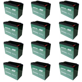 E Bike 2X 72V/45Ah AGM batteripakke