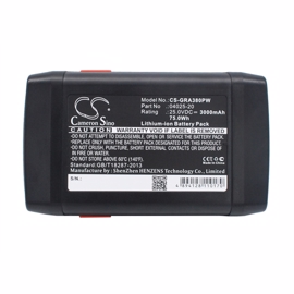 Gardena Spindelmaher 380 Li batteri 3000mAh (kompatibelt)