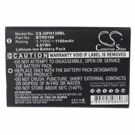 OPTICON H13 skanner-batteri 3,7V 1100mAh