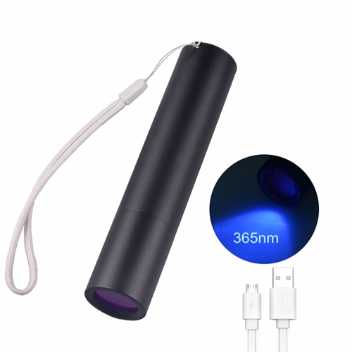 UV Lykt 365enkel 3W med Powerbank