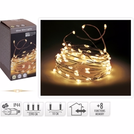 Lyskjede med 240 LED Varm Hvit (23,9m)