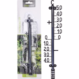 Progarden termometer svart (25x6cm)