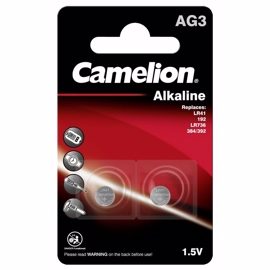 Camelion LR41 / AG3 / SR41 1,5V Alkaline Plus batterier (2 stk.)