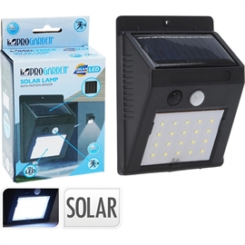 Pro Garden LED solcellelampe med sensor 