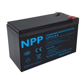 NPP Power Lithiumbatteri 12V/8Ah (parallell + seriekobling)