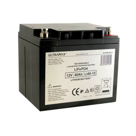 Ultramax Lithium batteri 12V/42Ah (parallell + seriekobling)