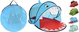 Pop Up telt for barn 50+ UV-beskyttelse Shark