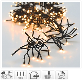 LED Lyskjede Cluster 3000 LED 22 m, Varmhvit