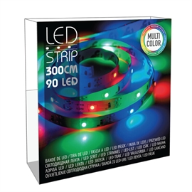 LED Lyslist 90 LED 3 m, Flerfarget