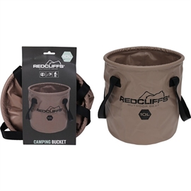 Redcliffs Brown Sammenleggbar Rund bøtte 10 liter