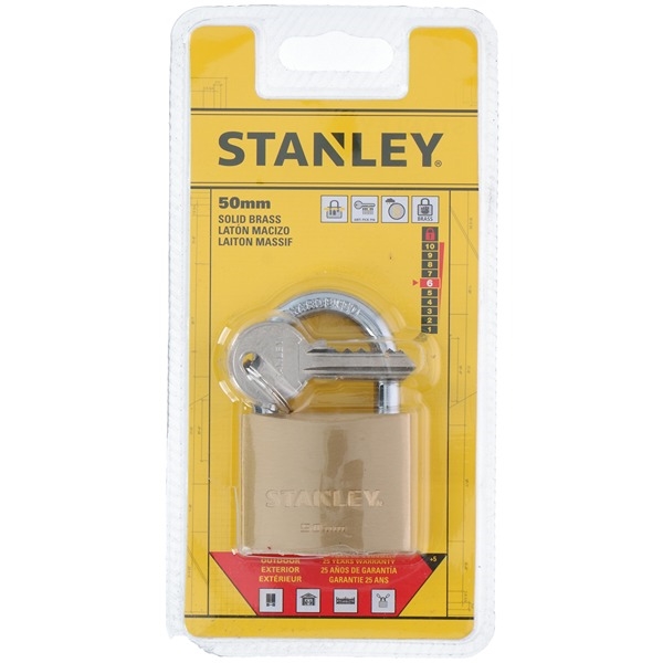 Stanley hengelås 50 mm standard sjakkel