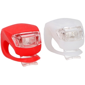 Dunlop LED lyssett, med frontlys og baklys 