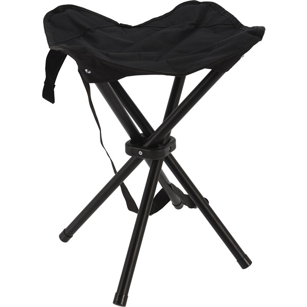 Redcliffs sammenleggbar campingkrakk med 4 ben, svart 