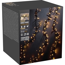 Snake LED-lyslenke med Fossefallseffekt 1410 LED 20 m, Varm Hvit