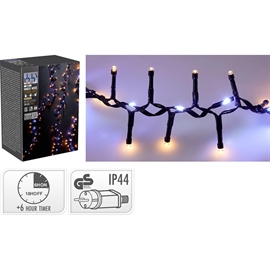 Snake LED Lyslenke med Vannfalleffekt 710 LED 10 m, Varm Hvit- og Kald Hvit