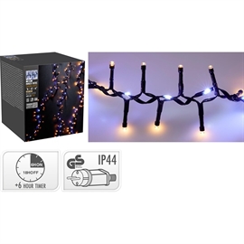 Snake LED Lyskjede med Vannfalleffekt 1410 LED 20 m, Varm Hvit- og Kald Hvit