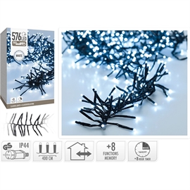 LED Cluster Light Chain 4 m 576 LED, Cold White 