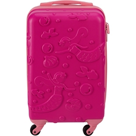 Barnekoffert med 3D Havfrue Design 28L Rosa (håndbagasje)