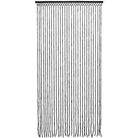 Dørgardin L: 180 x B: 90 cm, Sort Bambus
