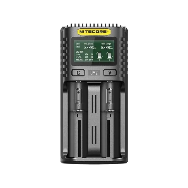 Nitecore Charger UM2 for 2 Li Ion batterier 