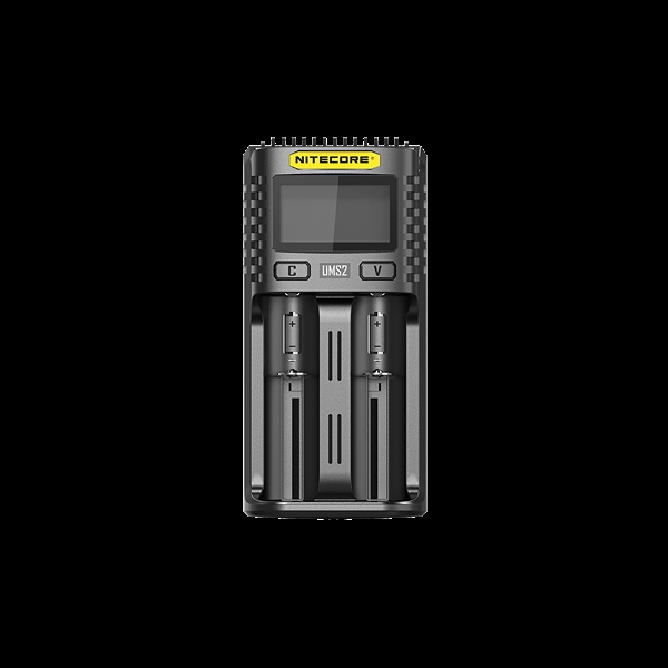 Nitecore -lader UMS2 for 2 Li Ion-batterier 