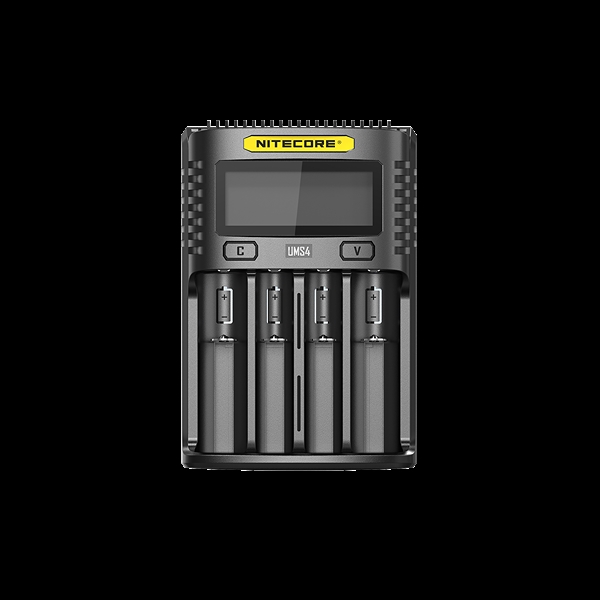 Nitecore -lader UMS4 for 4 Li Ion-batterier 
