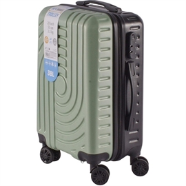 Koffert 38L i Hardkoffert med 4 Hjul (Håndbagasje), Grønn