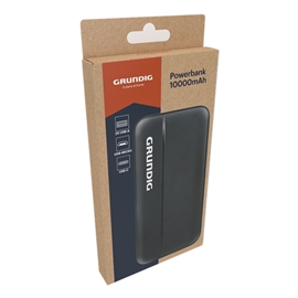 Grundig Powerbank 10000 mAh med 3 Utganger