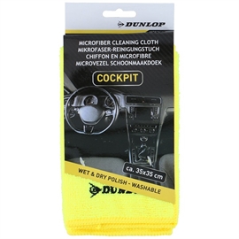Dunlop Mikrofiberklut til Instrumentpanel 35x35 cm Bilrengjøring, Gul