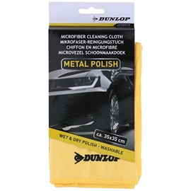 Dunlop Mikrofiberklut til Metalpolering 35x35 cm Bilpleie, Gul