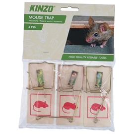 Kinzo Musefelle 3 stk. Klassisk Tre-felle 10x5x2 cm