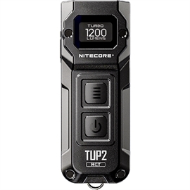 Nitecore TUP2 Oppladbar LED Lommelykt 1200 Lumen, Svart