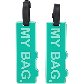 Proworld Bagasjemerker 2 stk. "My Bag" Turkis
