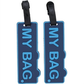 Proworld Bagasjemerker 2 stk. "My Bag" Blå