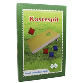 Kastespill tre med 4 erteposer Morsomt familiespill 40x27 cm