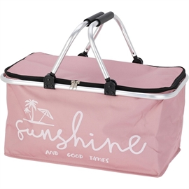 Kjølebag med Glidelås og Bærehåndtak 35 L, Rosa