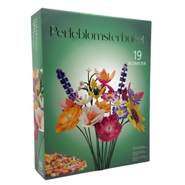 Perleblomster bukettsett med 19 marguerittblomster - DIY sett