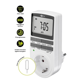 Goobay Digital timer med display og ukeprogram