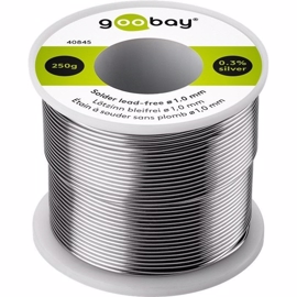 Loddelodd Blyfri 250 g. ledning. Ø 1,0mm