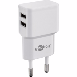 Goobay USB lader med 2 utganger til Iphone / Ipad