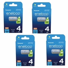 Panasonic Eneloop 16 stk. Genopladelige batterier AA 2000 mAh
