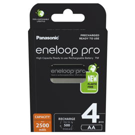 Panasonic Eneloop Pro LR06 / AA Oppladbare batterier 2500 mAh